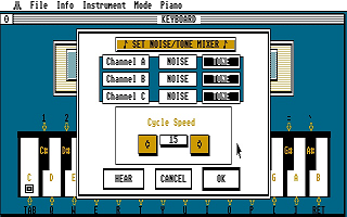 Deluxe Piano atari screenshot